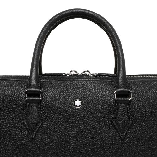 Montblanc Black Leather Briefcase.