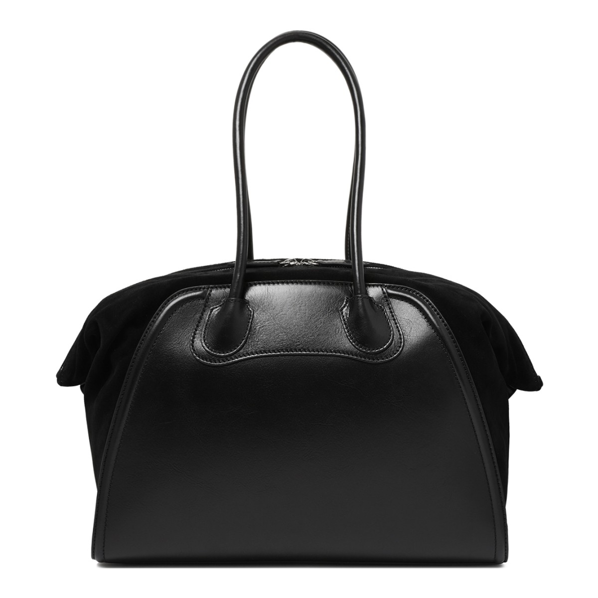Vivienne Westwood Black Gradient Leather Top-Handle Bag.
