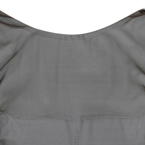 Maison Margiela Grey Layered Sheer Midi Dress.