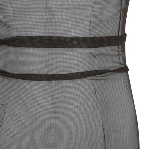 Maison Margiela Grey Layered Sheer Midi Dress.
