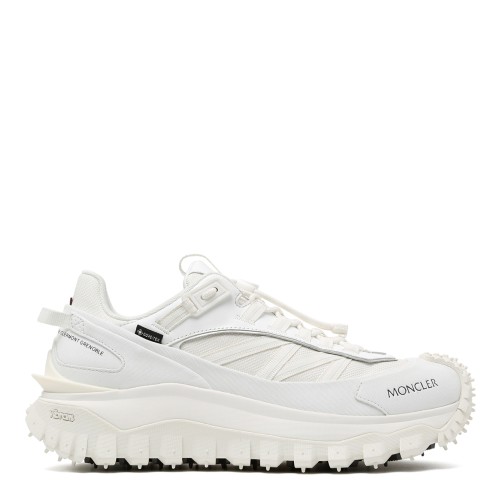 Moncler White Trail-Inspired Sneakers.