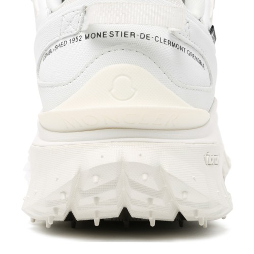 Moncler White Trail-Inspired Sneakers.