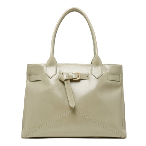 Ballantyne Ivory Leather Handbag.