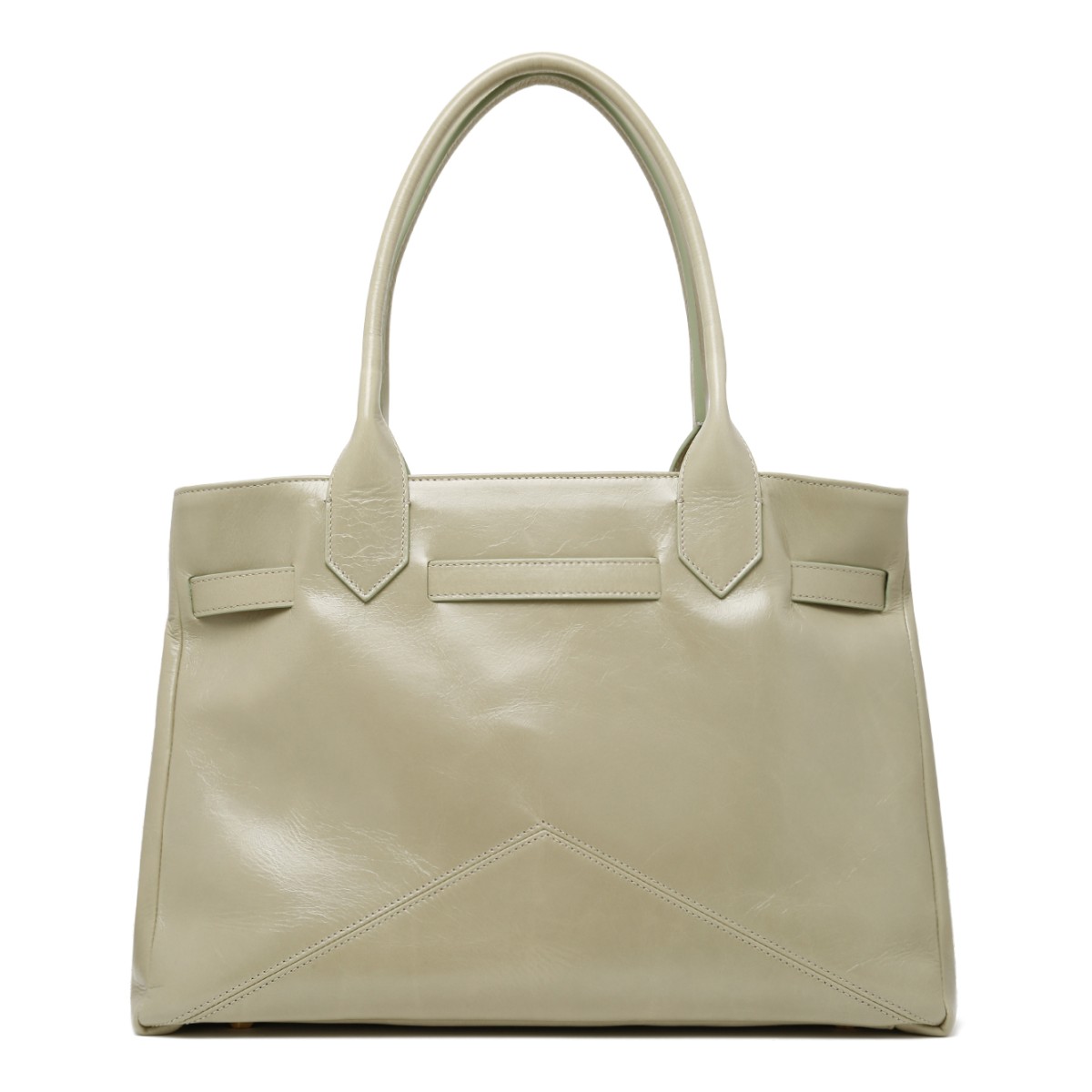 Ballantyne Ivory Leather Handbag.