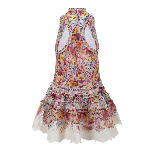 Zimmermann Multicolor Floral Ruffled Mini Dress.   2