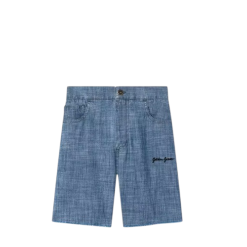 Golden Goose Light Blue Denim Shorts.