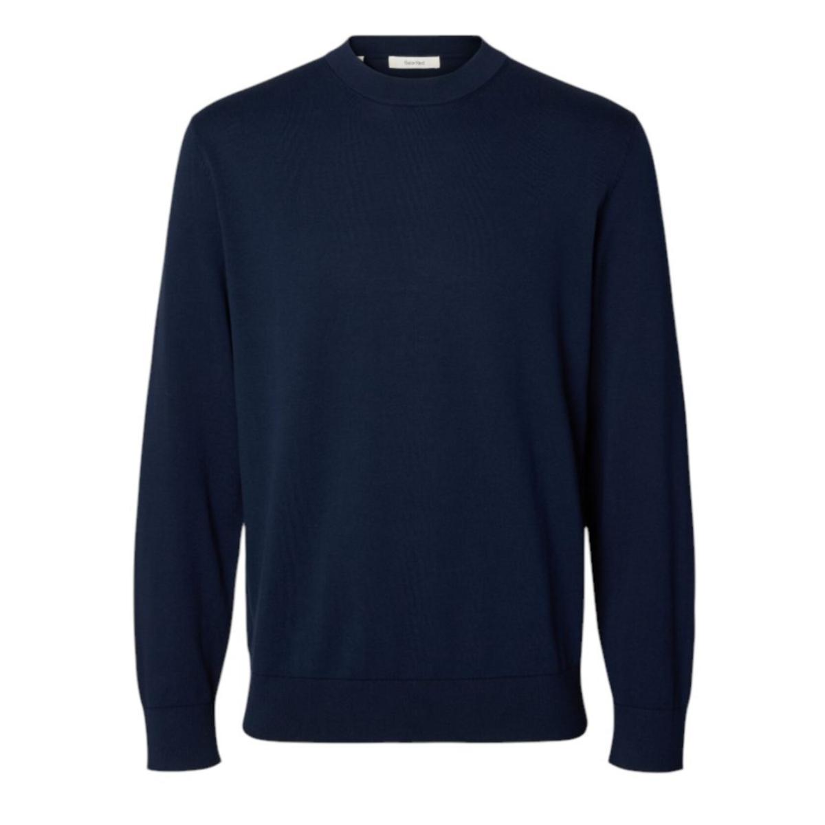 Selected Homme Navy Crew Neck Knit Sweater.  