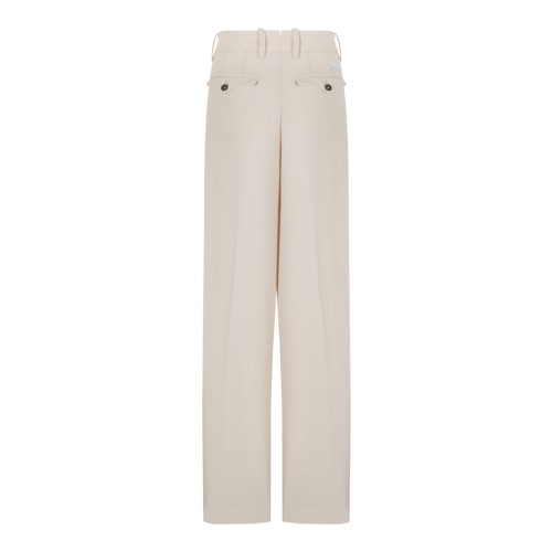 Nine In The Morning Ivory Wide-Leg Trousers. 2