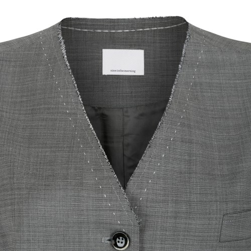 Nine In The Morning Grey Sleeveless Utility Vest.