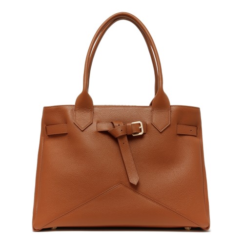 Ballantyne Cognac Leather Handbag.
