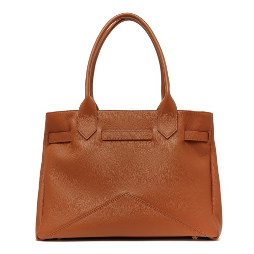 Ballantyne Cognac Leather Handbag. 2