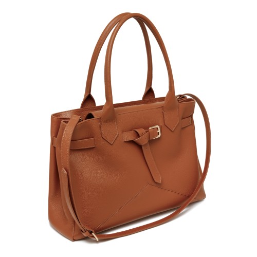 Ballantyne Cognac Leather Handbag.