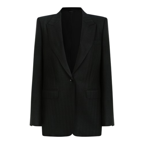Tom Ford Black Pinstripe Tailored Blazer.