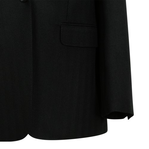 Tom Ford Black Pinstripe Tailored Blazer.