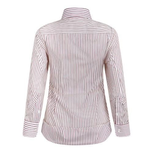 Maison Margiela Striped Ruffle Detail Shirt.   2