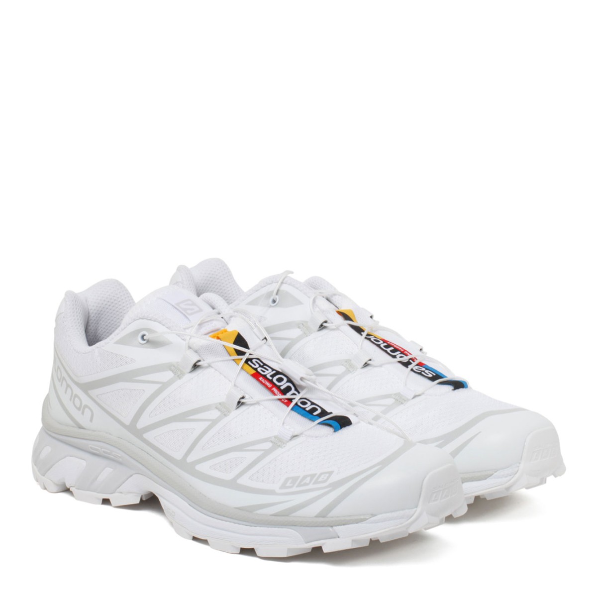 Salomon White Technical Trail Running Sneakers.