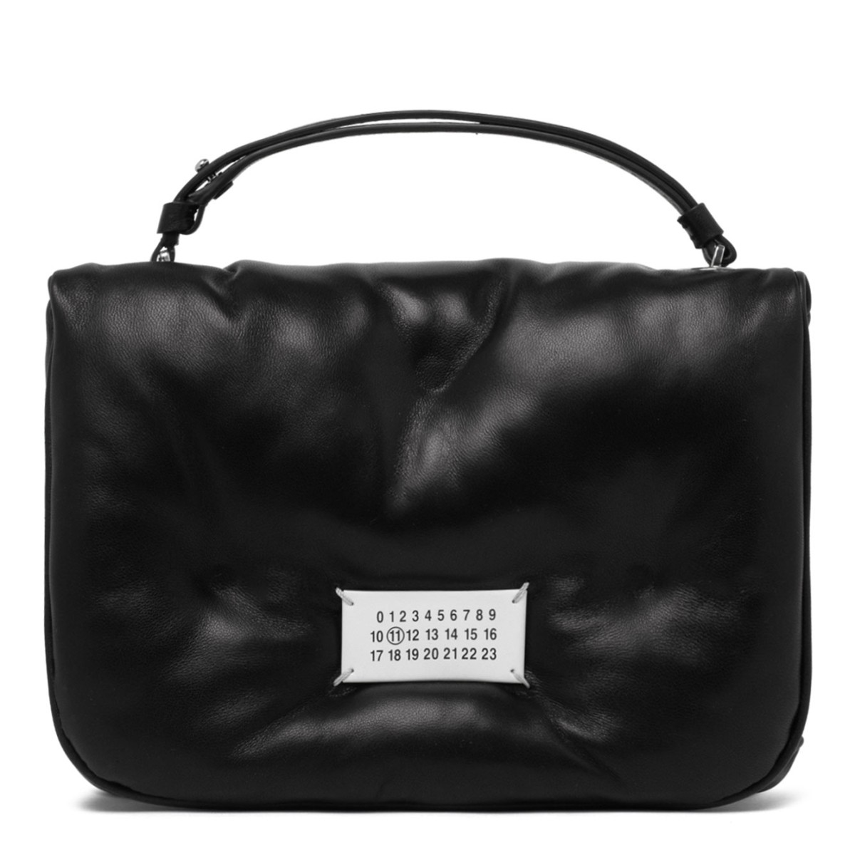 Maison Margiela Black Glam Slam Quilted Shoulder Bag. 