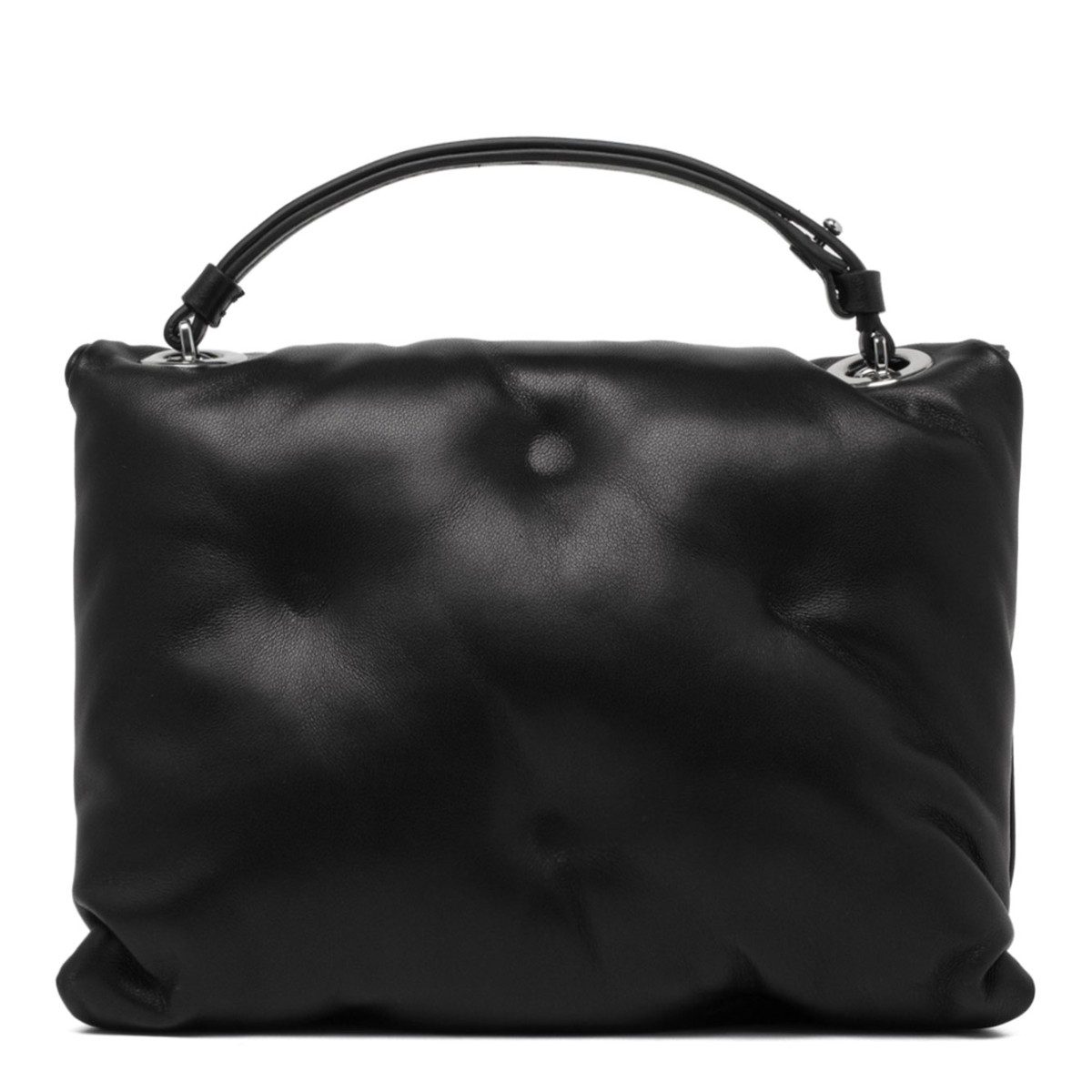 Maison Margiela Black Glam Slam Quilted Shoulder Bag. 