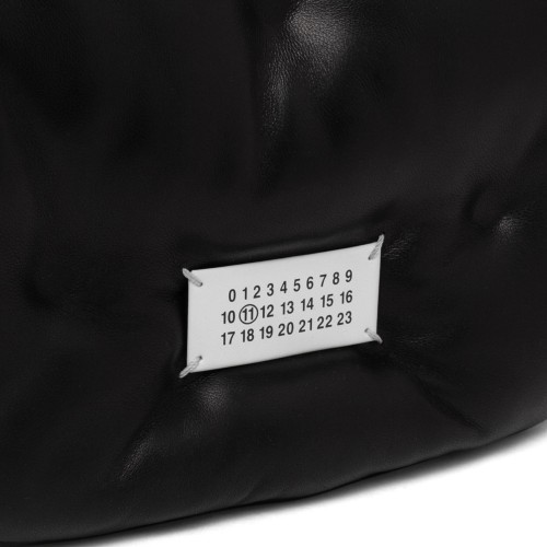 Maison Margiela Black Glam Slam Quilted Shoulder Bag. 