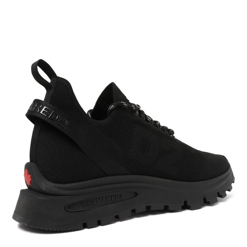 Dsquared2 Black Technical Knit Sneakers.  