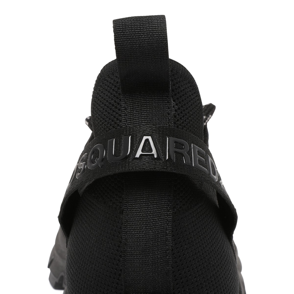 Dsquared2 Black Technical Knit Sneakers.  