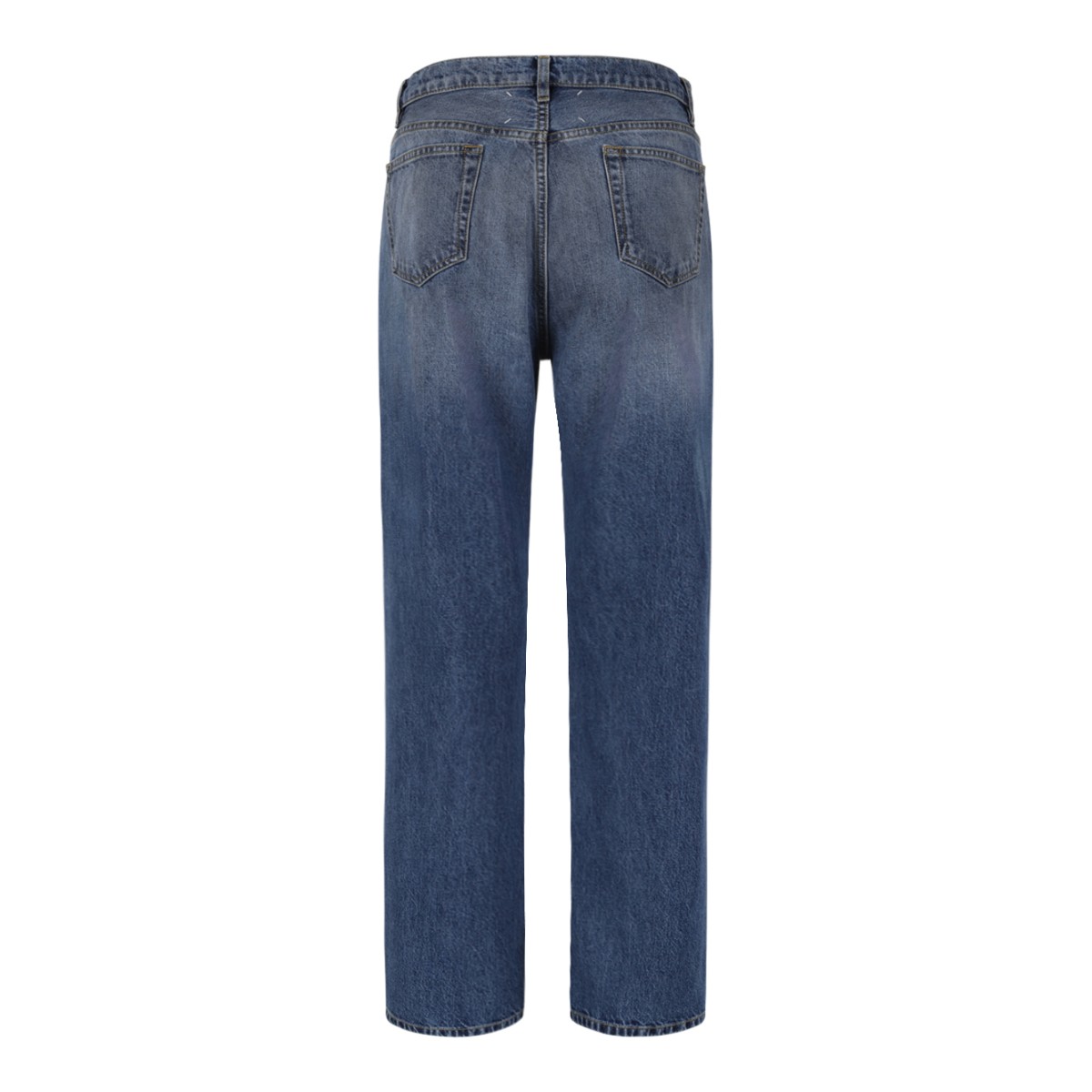 Maison Margiela Two-Tone Distressed Patchwork Jeans.