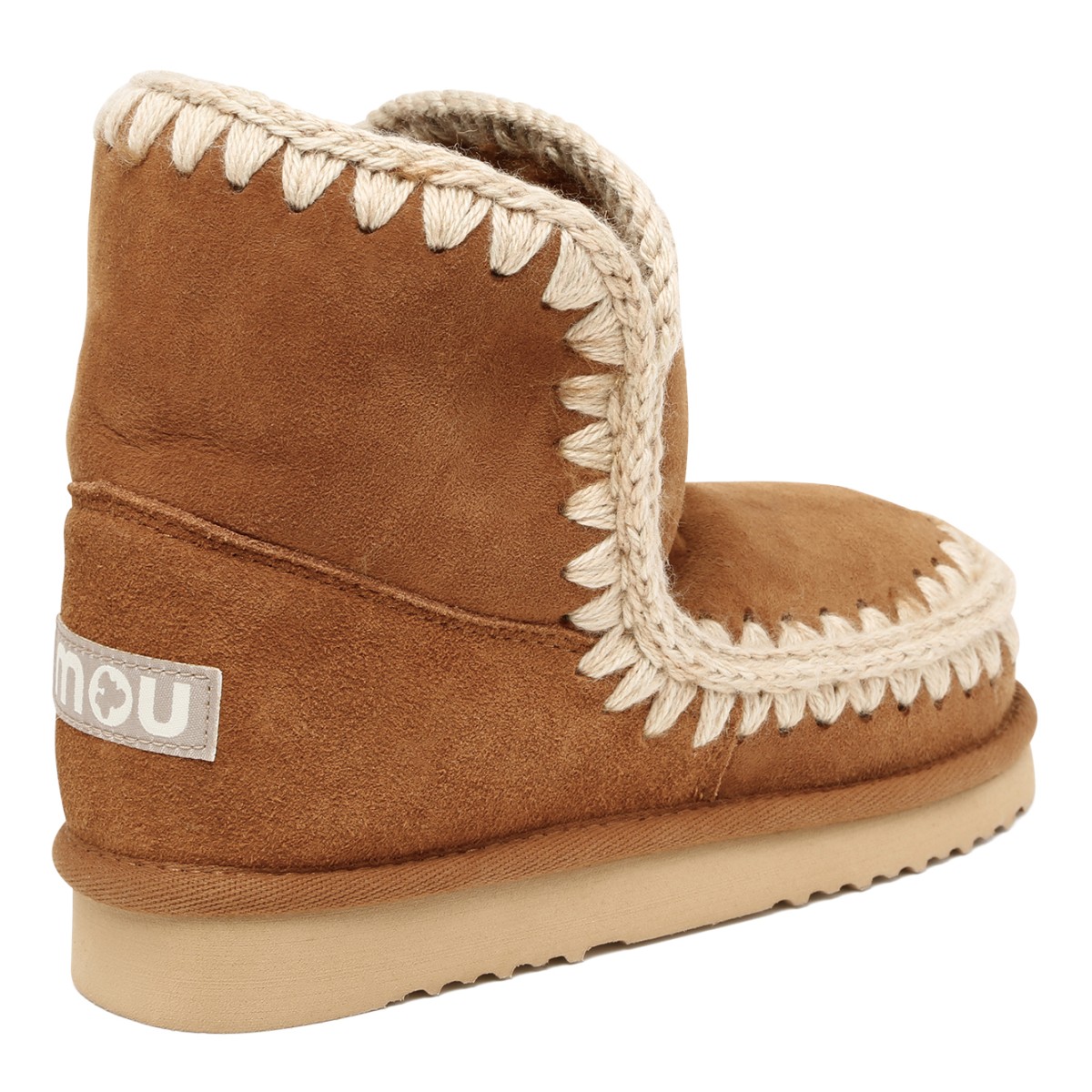 Mou Chestnut Eskimo Sheepskin Ankle Boots.  