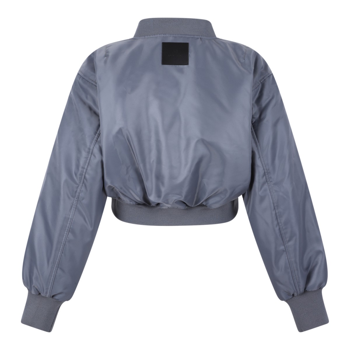 Anine Bing Grey Cropped Bomber Jacket.  
