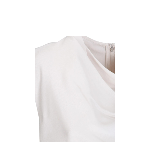 Calvin Klein White Sleeveless Belted Midi Dress.