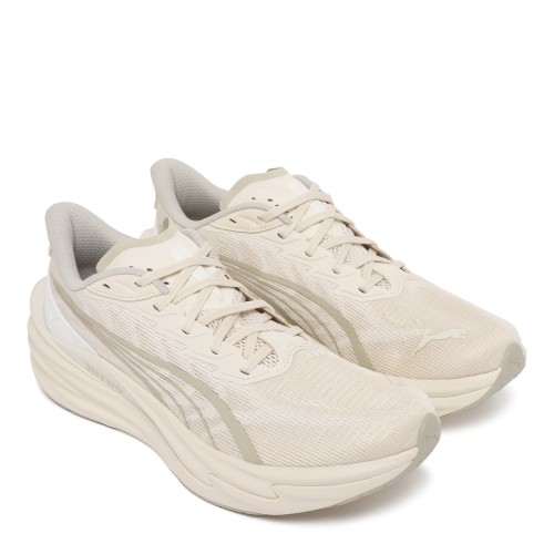 Puma Beige Lightweight Running Sneakers.