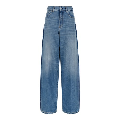Nine In The Morning Light Blue Wide-Leg Jeans.  