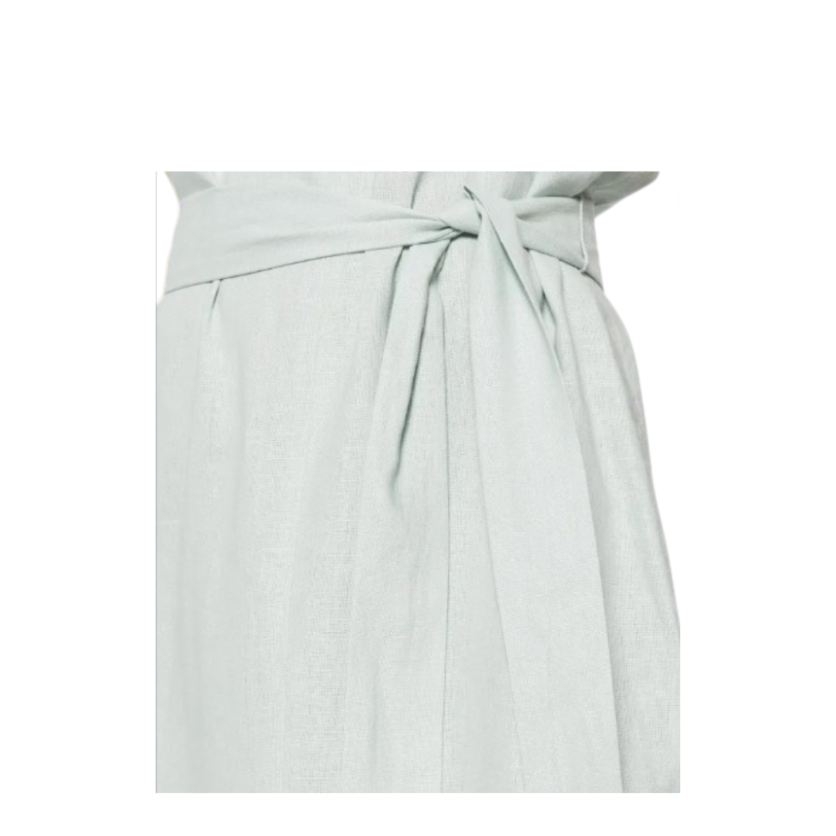 Calvin Klein Light Blue Sleeveless Belted Midi Dress.