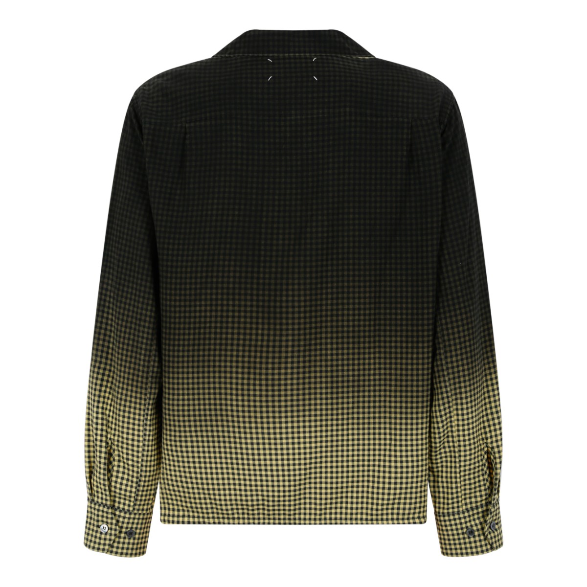 Maison Margiela Gradient Check Button-Down Shirt.
