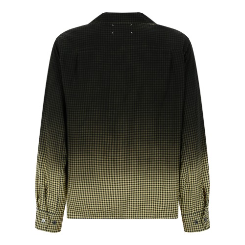 Maison Margiela Gradient Check Button-Down Shirt.