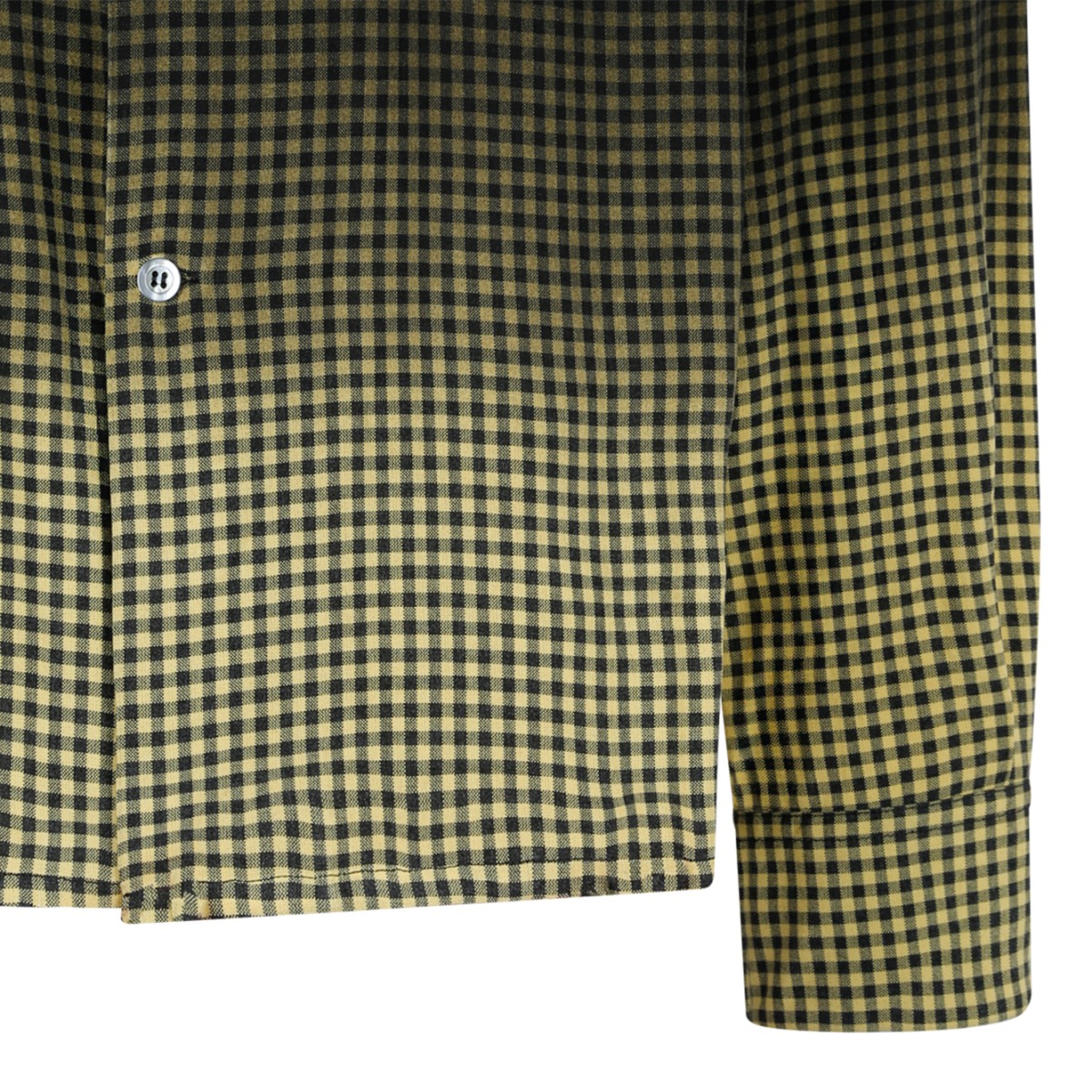 Maison Margiela Gradient Check Button-Down Shirt.