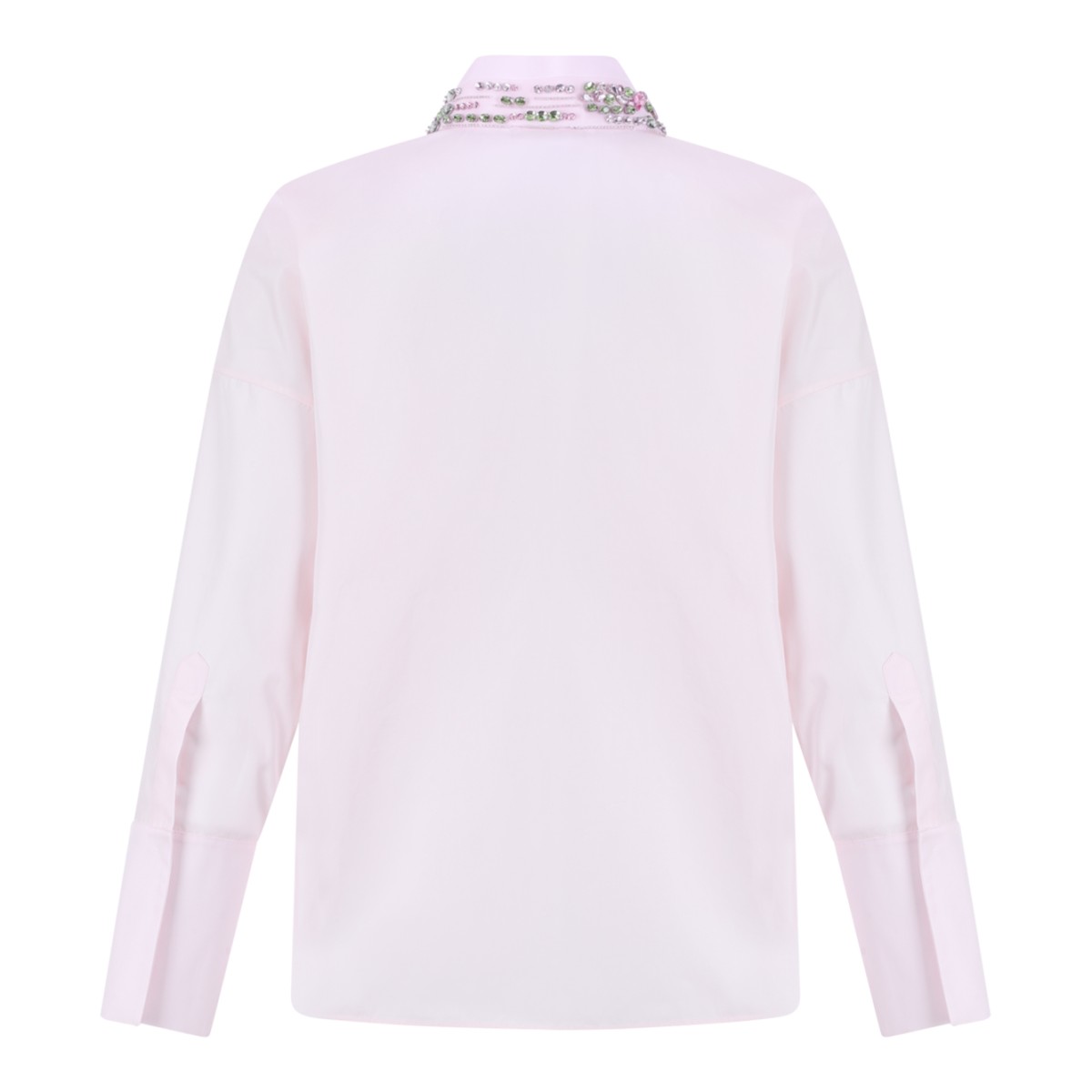 Genny Light Pink Shirt with Embellished Collar.  