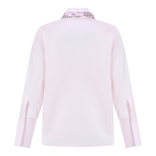 Genny Light Pink Shirt with Embellished Collar.  