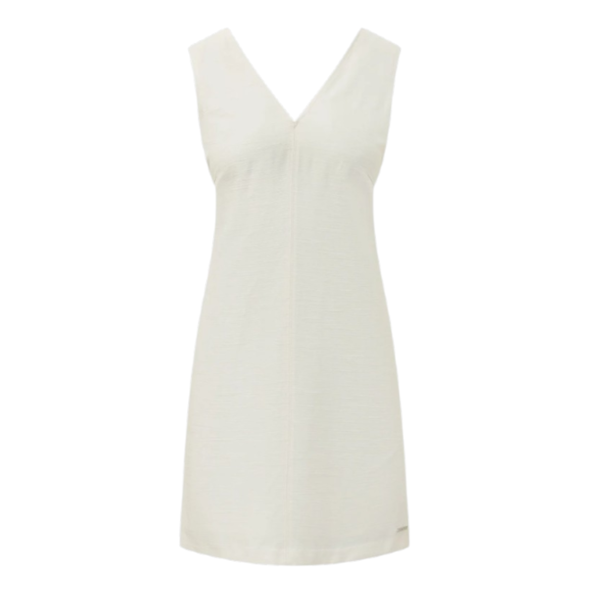 Calvin Klein White Sleeveless V-Neck Mini Dress.