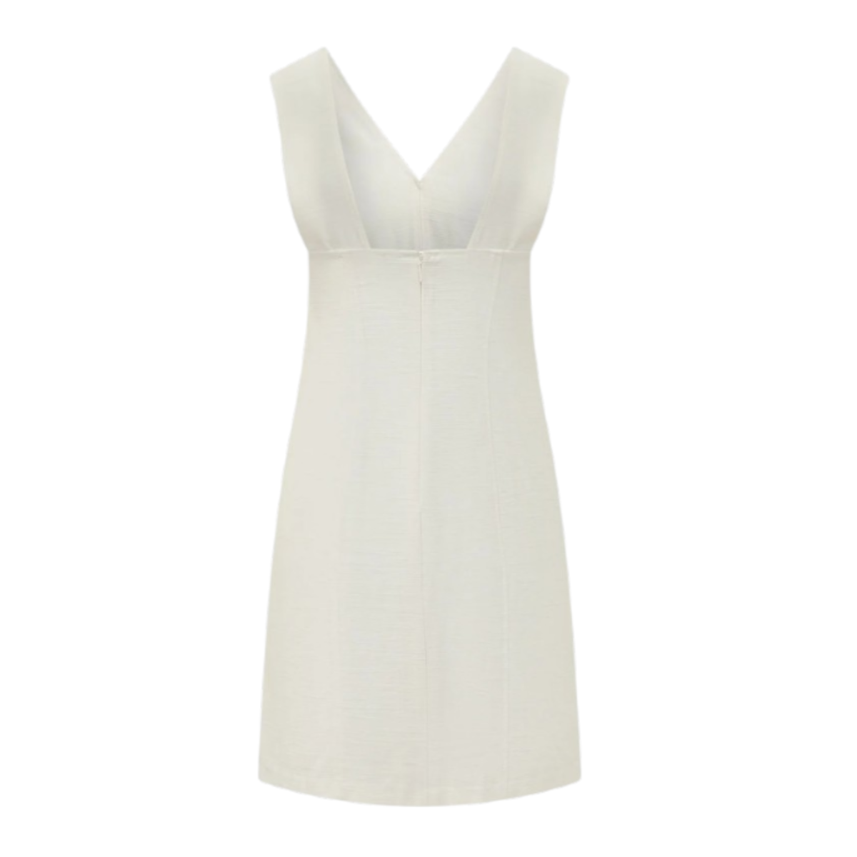 Calvin Klein White Sleeveless V-Neck Mini Dress.