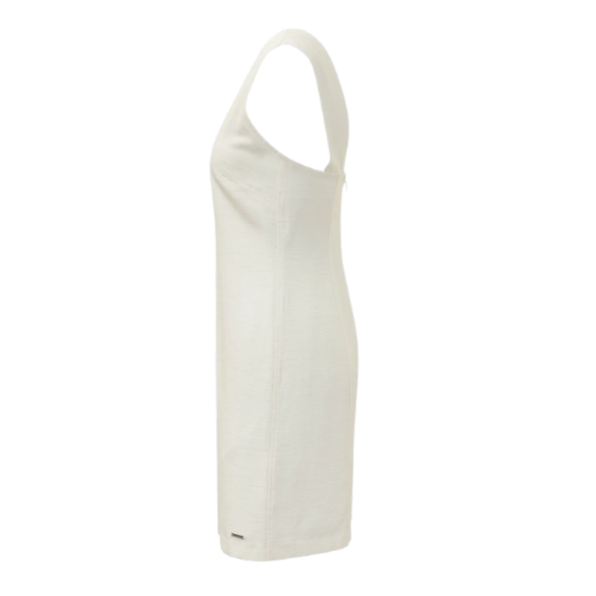 Calvin Klein White Sleeveless V-Neck Mini Dress.