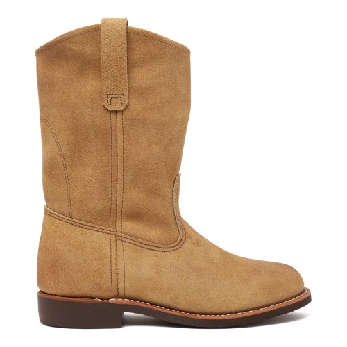 Red Wing Tan Suede Western Boots.