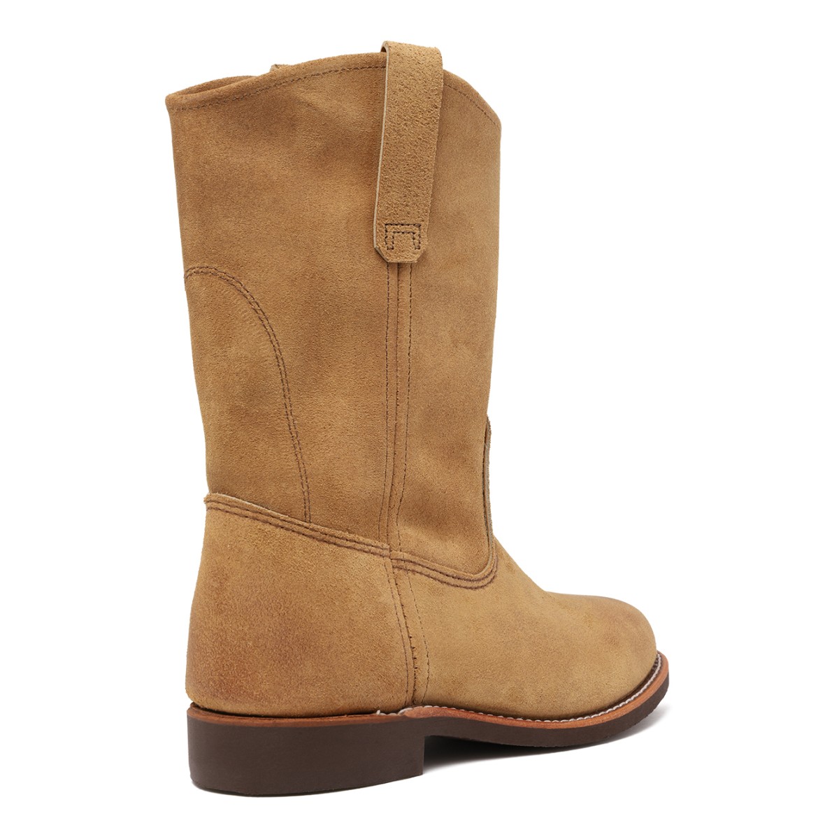 Red Wing Tan Suede Western Boots.