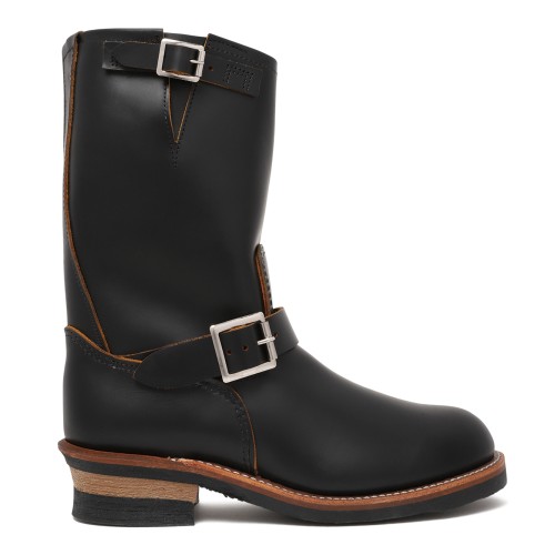 Red Wing Black Leather Engineer Boots.