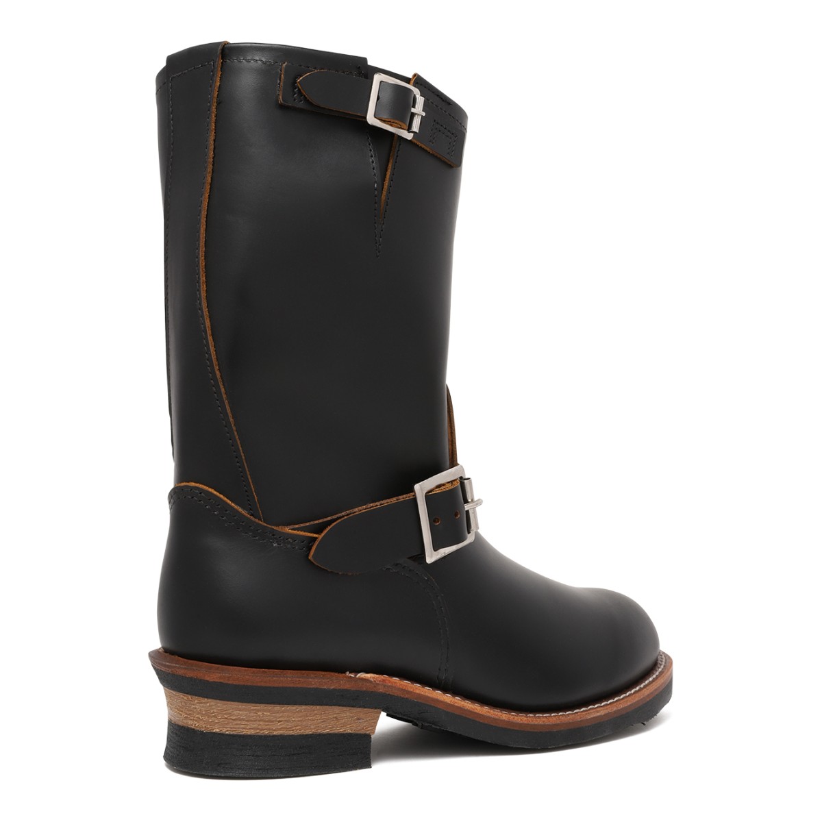 Red Wing Black Leather Engineer Boots.