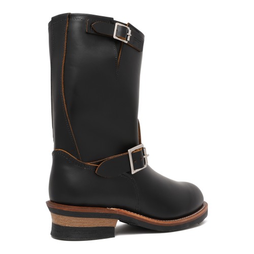 Red Wing Black Leather Engineer Boots.