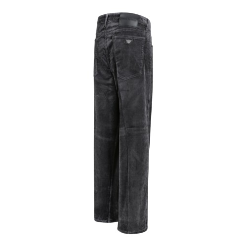 Emporio Armani Washed Black Slim-Fit Jeans.