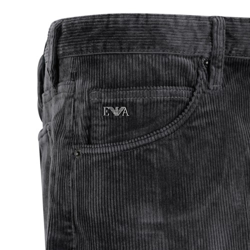Emporio Armani Washed Black Slim-Fit Jeans.