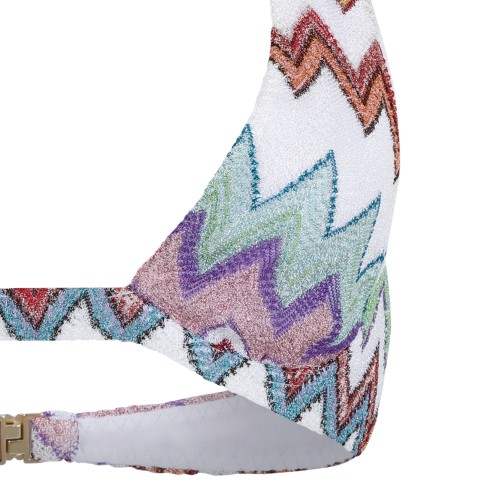 Missoni Multicolor Zigzag Halterneck Bikini Set.