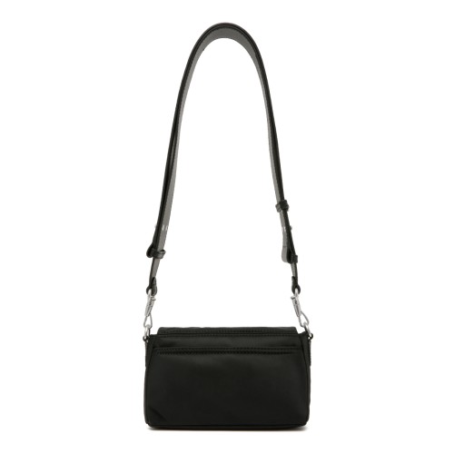 AMI Paris Black Leather Shoulder Bag. 2