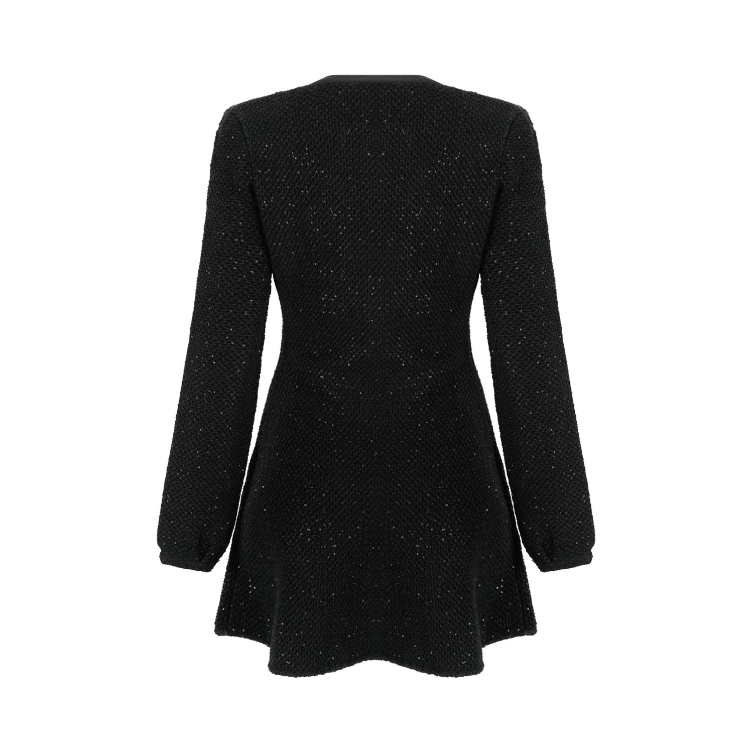 black dress with mesh panel XINIA MAXI DRESS